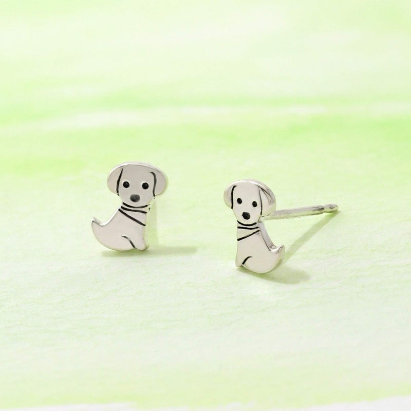 Boma Jewelry Sterling Silver Puppy Dog Stud Earrings - Image 3
